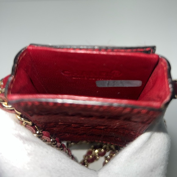 Chanel CC Logo Pony Hair Crossbody Cigarette Holder Case Bag Purse - Picture 13 of 13